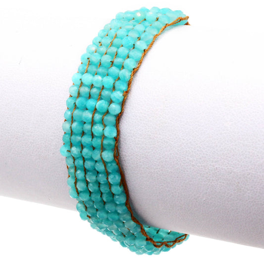 Lena Skadegard Jewels | Amazonite Gemstone Tassel Bracelet | Firecracker