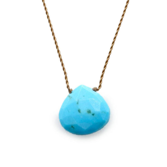 Margaret Solow Jewelry | Sleeping Beauty Turquoise "Zen Gem" Necklace | Firecracker