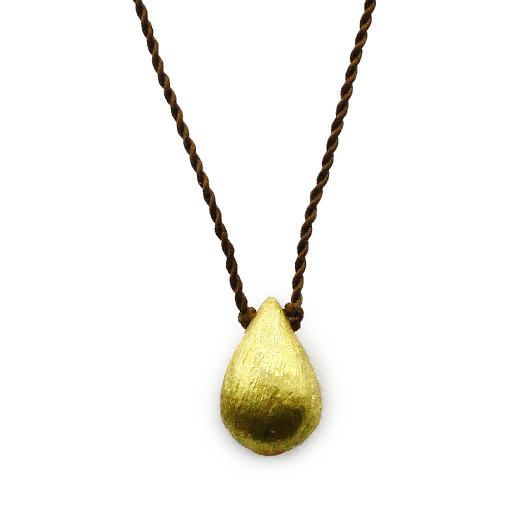 Margaret Solow Jewelry | 18k Gold Drop Necklace | Firecracker