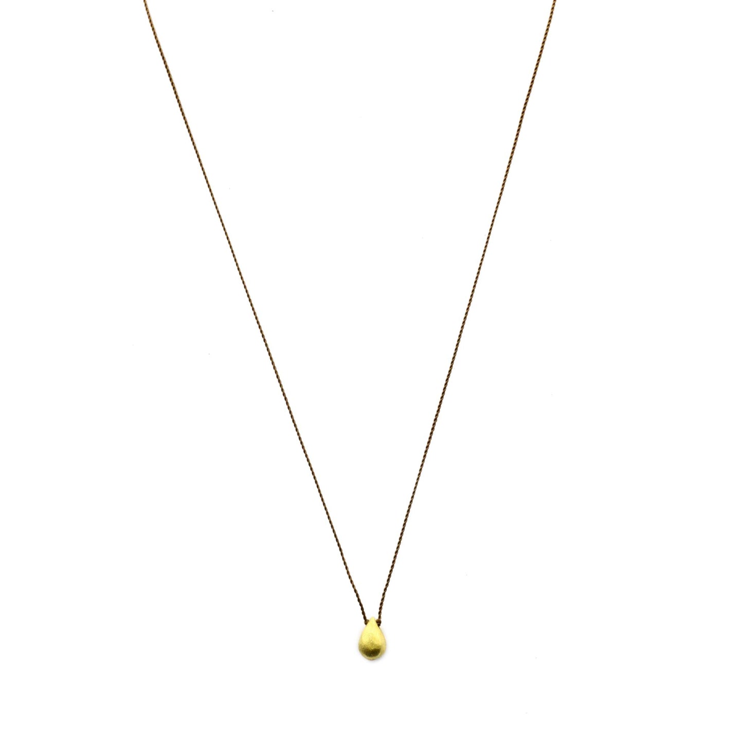 Margaret Solow Jewelry | 18k Gold Drop Necklace | Firecracker