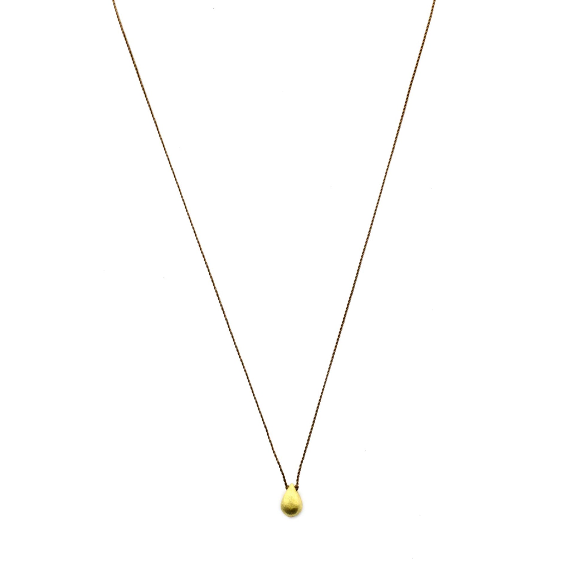 Margaret Solow Jewelry | 18k Gold Drop Necklace | Firecracker