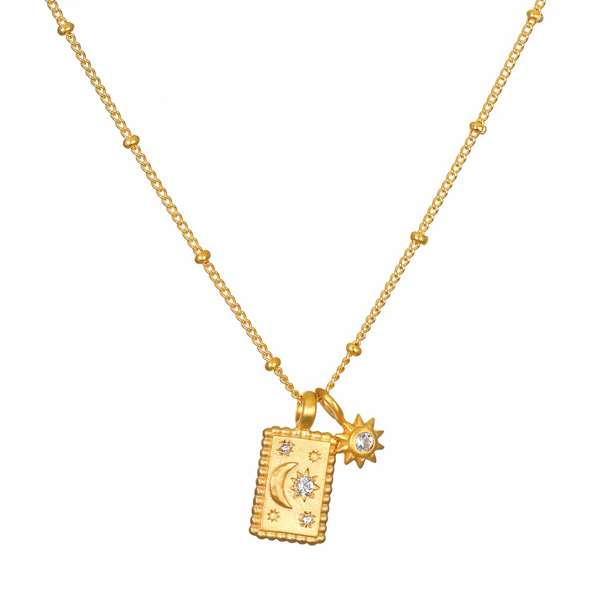 Satya Jewelry | "Magic in Moonlight" Celestial Charm Necklace | Firecracker