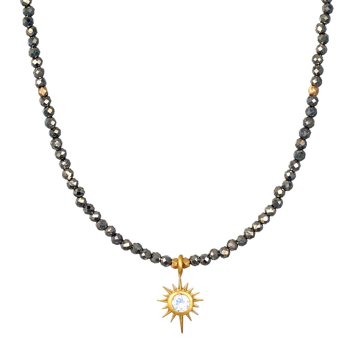 Satya Jewelry | Pyrite Star Gemstone Choker | Firecracker